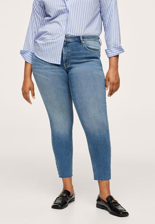 MANGO - Plus jeans isa - open blue