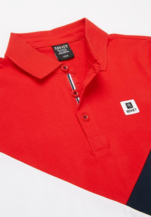 SOVIET - B sandrino short sleeve fashion golfer - multi 