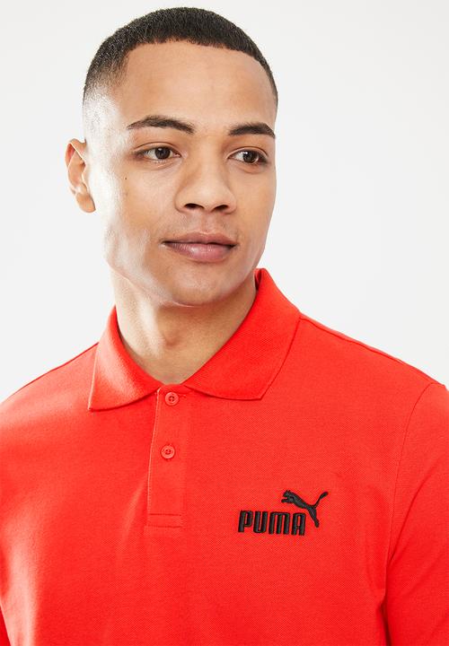 PUMA - Ess pique polo m - red