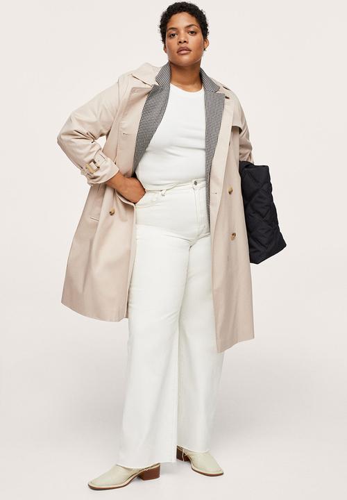 MANGO - Plus trench coat polana - light beige