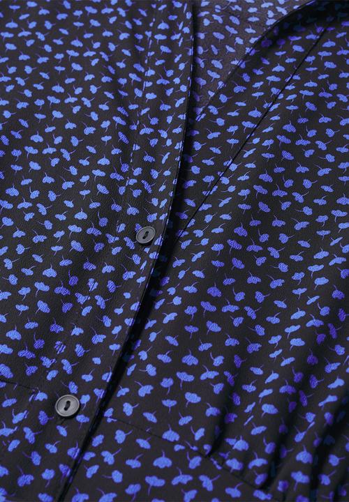 MANGO - Plus dress laura1 - black & blue 