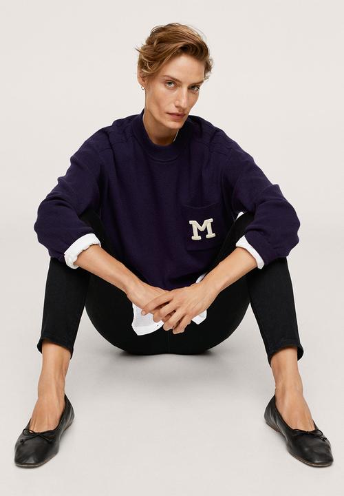 MANGO - Jeans anne - open grey