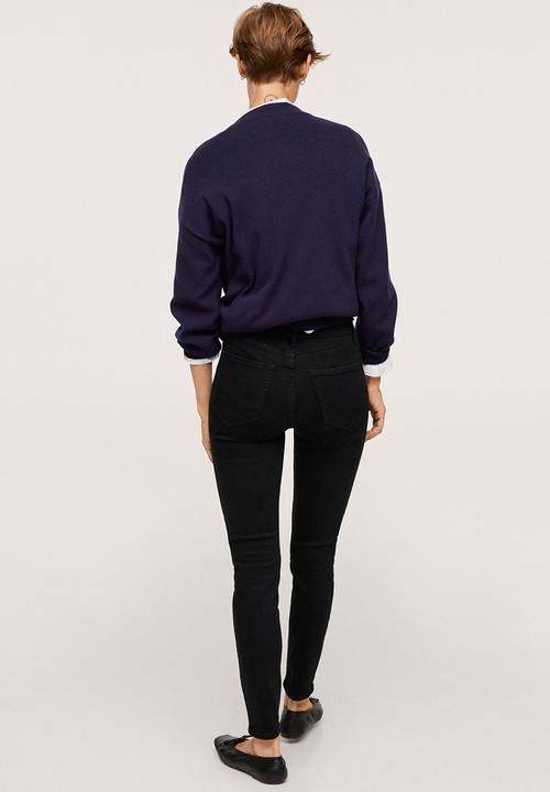MANGO - Jeans anne - open grey
