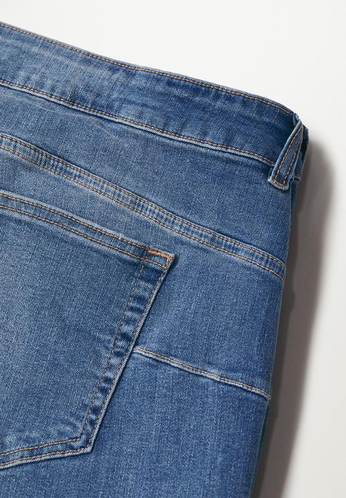 MANGO - Plus jeans pushup - open blue
