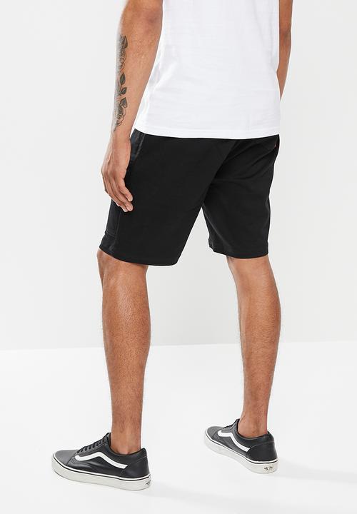 S.P.C.C - Otto regular fit elasticated shorts - black