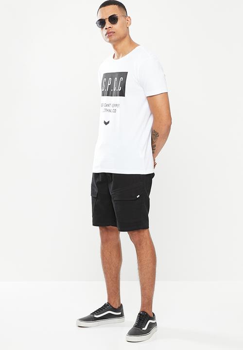 S.P.C.C - Otto regular fit elasticated shorts - black