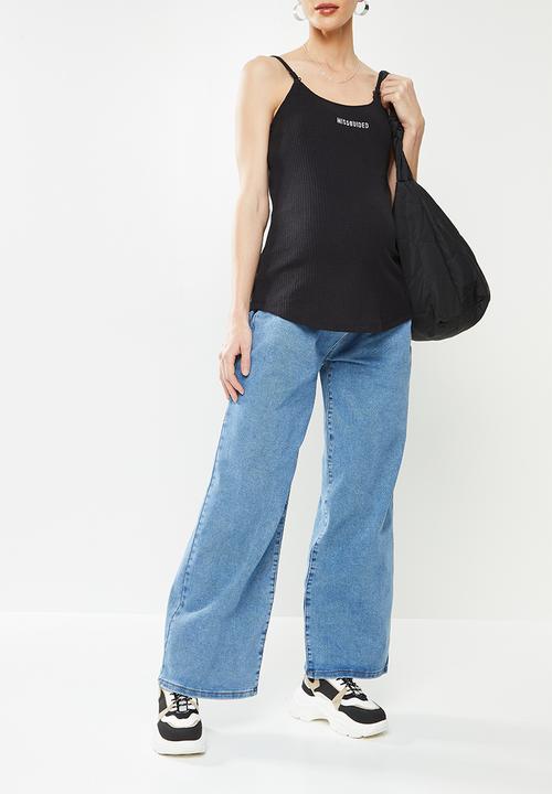 Missguided - Maternity straight wide leg - blue