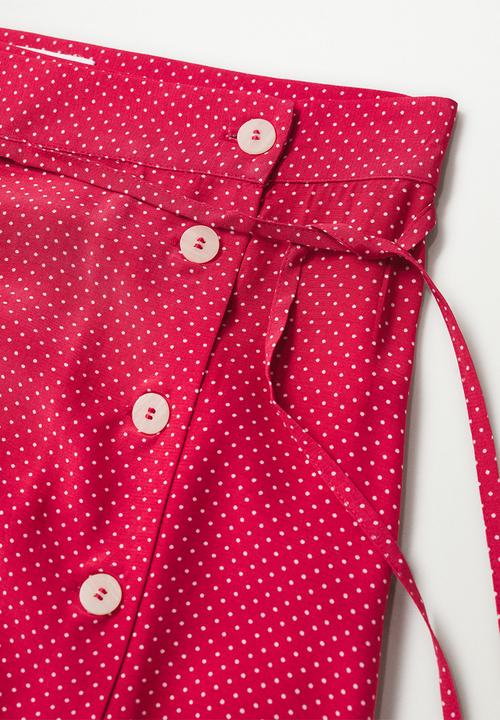 MANGO - Skirt rouje - red