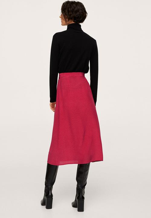 MANGO - Skirt rouje - red