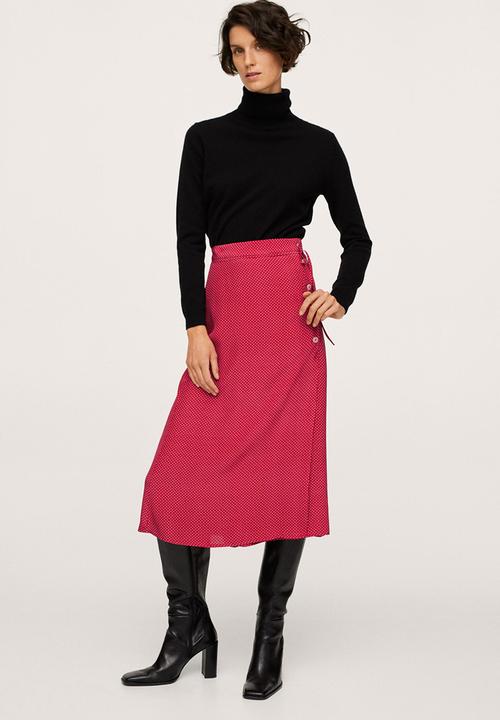 MANGO - Skirt rouje - red