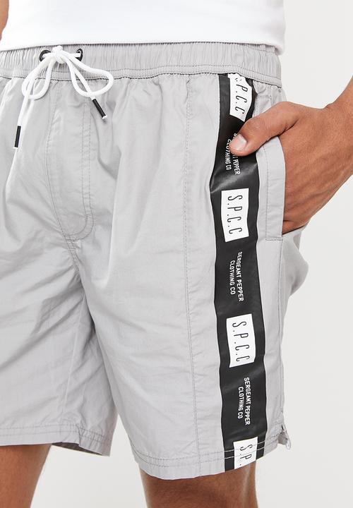 S.P.C.C - Brule regular fit elasticated shorts - grey