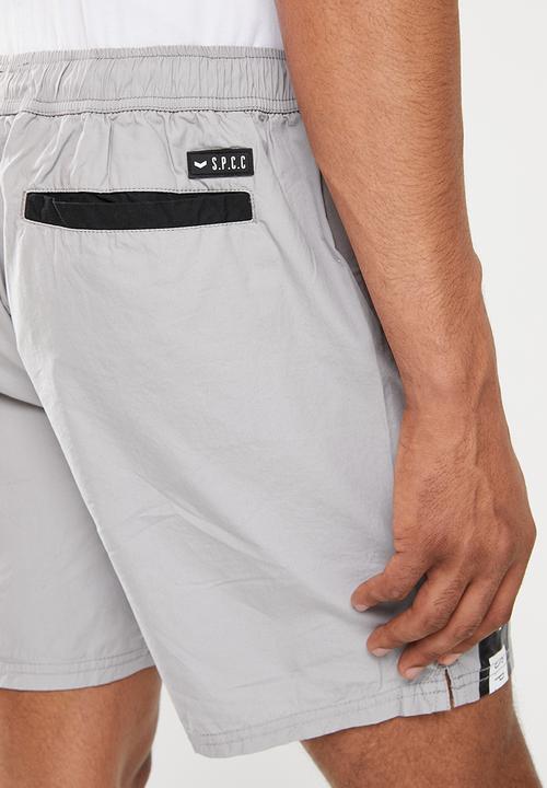 S.P.C.C - Brule regular fit elasticated shorts - grey