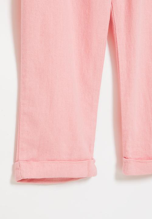 LAB - Girls linen pants - pink
