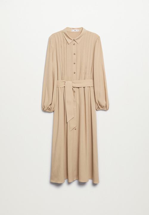MANGO - Dress cellar - light pastel grey