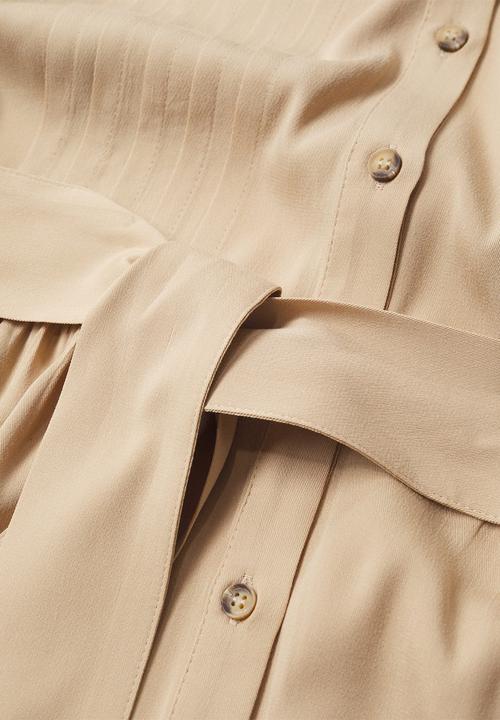 MANGO - Dress cellar - light pastel grey