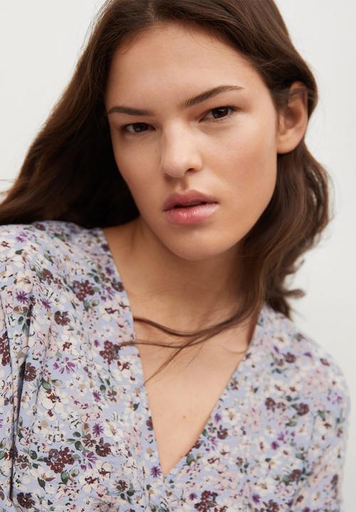 MANGO - Dress tangerin - light pastel purple