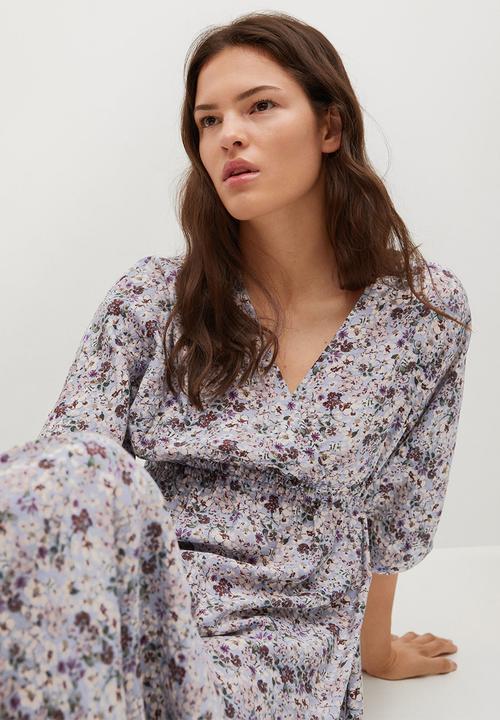 MANGO - Dress tangerin - light pastel purple
