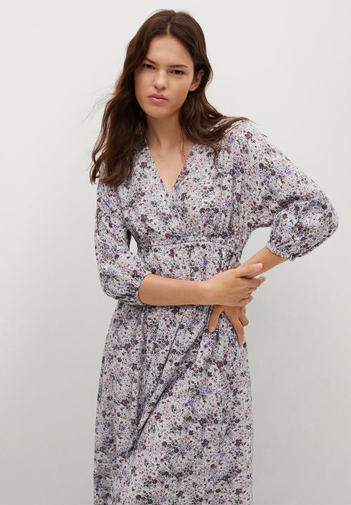 MANGO - Dress tangerin - light pastel purple