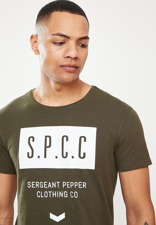 S.P.C.C - Trak regular fit straight hem tee - green 