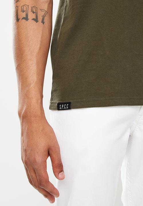 S.P.C.C - Trak regular fit straight hem tee - green 