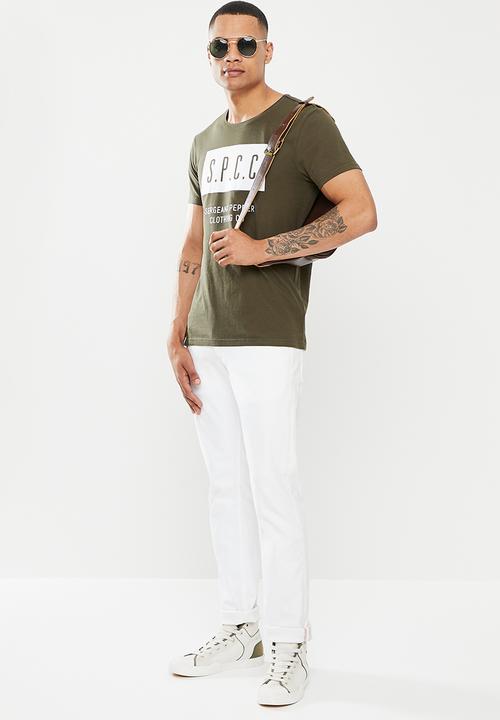 S.P.C.C - Trak regular fit straight hem tee - green 
