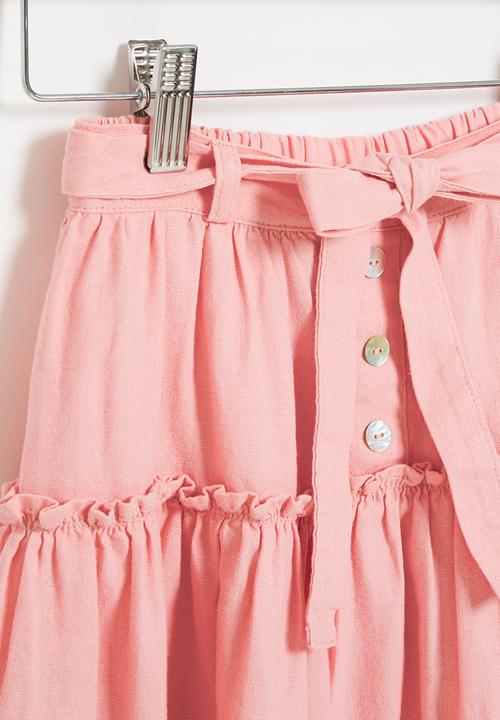 LAB - Girls linen skirt - pink