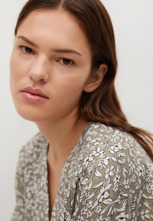 MANGO - Blouse alberta - beige/khaki