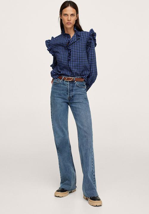 MANGO - Blouse reserve - medium blue
