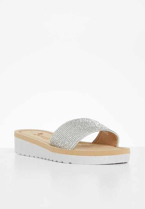 Butterfly Feet - Corley 1 flatform sandal - silver