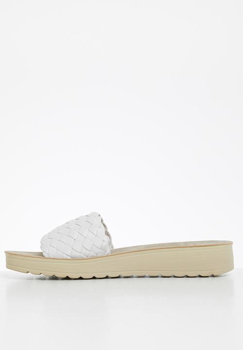 Butterfly Feet - Slitheran 2 flatform sandal - white
