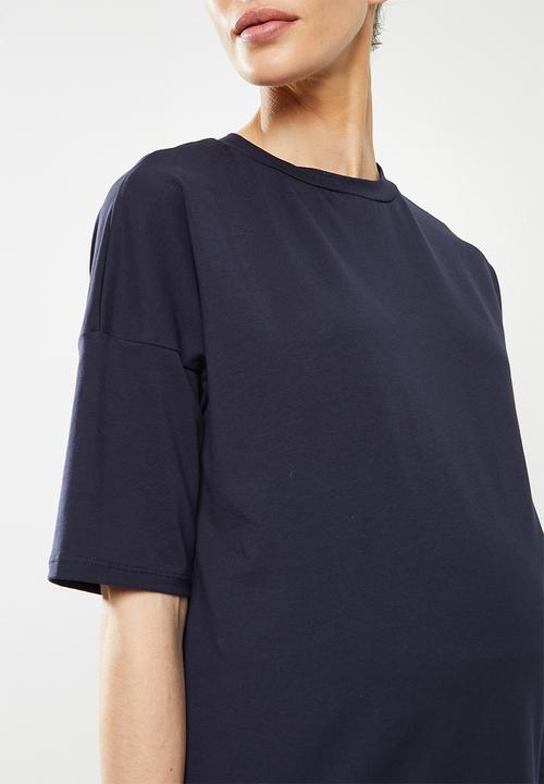 Superbalist - Cotton boxy tee - indigo 