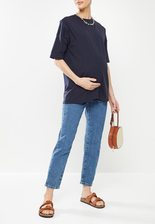 Superbalist - Cotton boxy tee - indigo 