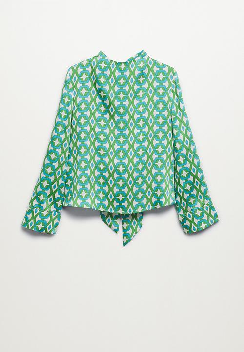 MANGO - Blouse quant - green