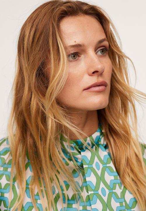 MANGO - Blouse quant - green