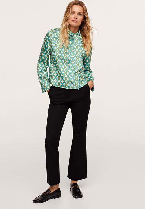 MANGO - Blouse quant - green