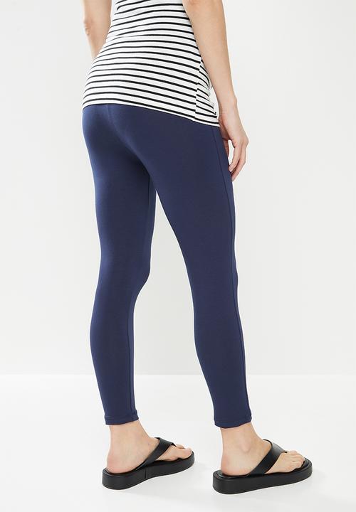 Superbalist - 7/8 cotton lycra leggings - navy