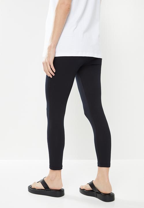 Superbalist - 7/8 cotton lycra leggings - black