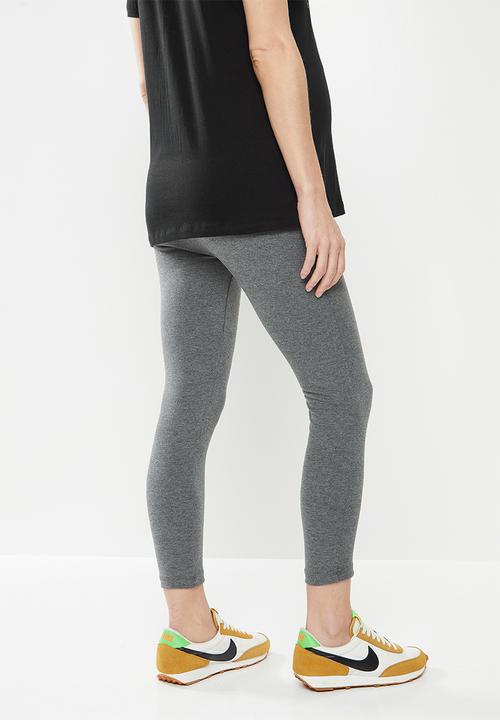 Superbalist - 7/8 cotton lycra leggings - charcoal melange