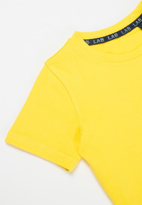 LAB - Boys lab denim short sleeve tee - yellow