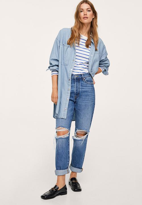 MANGO - Overshirt khris - blue