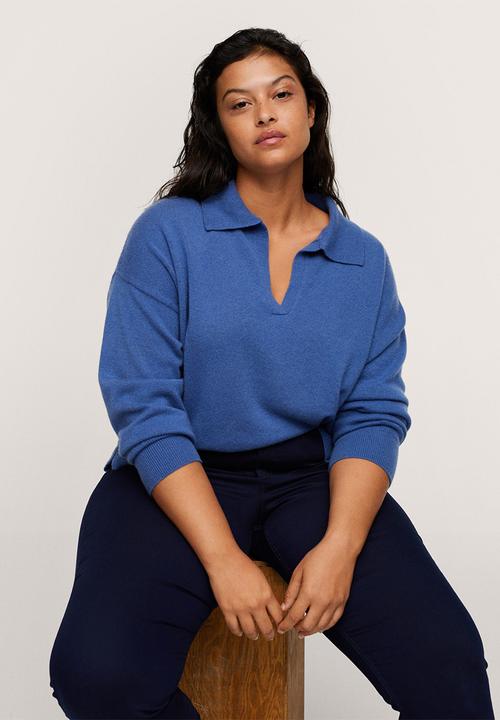 MANGO - Plus trousers julie - navy