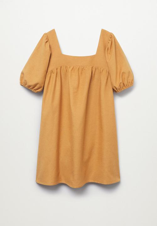 MANGO - Dress nature-h - medium brown