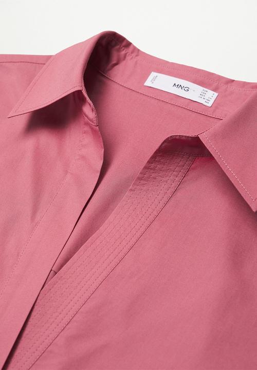 MANGO - Blouse ching - medium red
