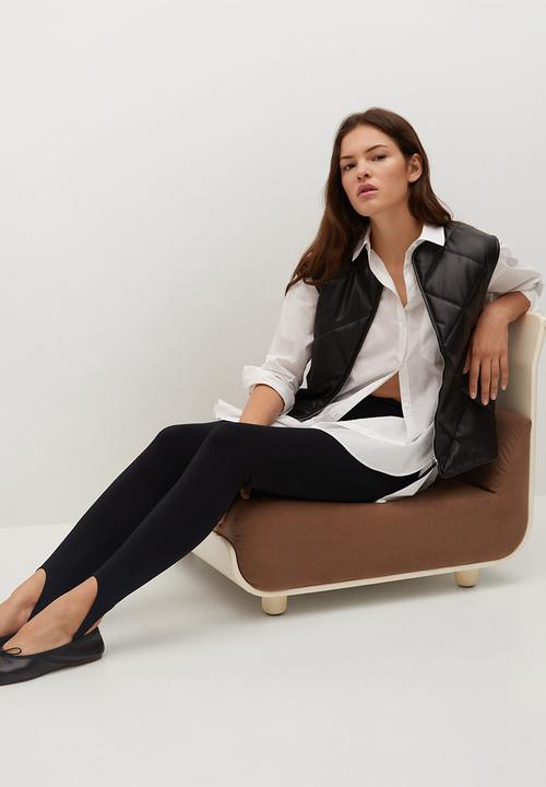 MANGO - Leggings alamar - black