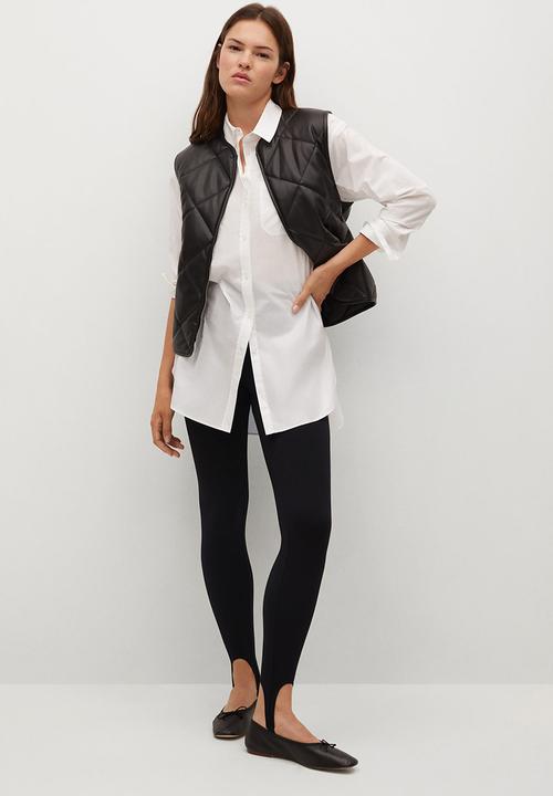 MANGO - Leggings alamar - black