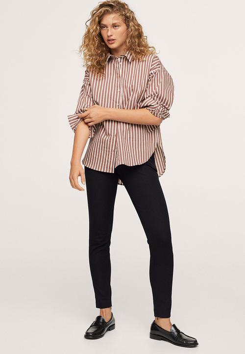 MANGO - Leggings basico - black