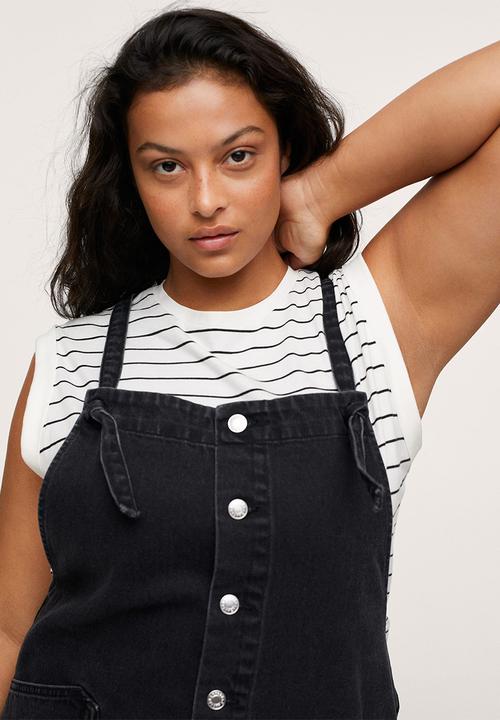 MANGO - Plus dungarees angela - open grey