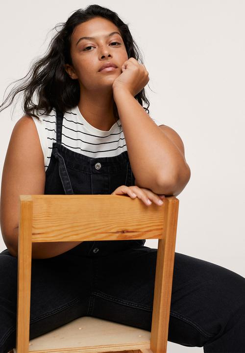 MANGO - Plus dungarees angela - open grey