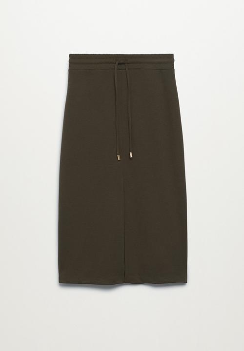 MANGO - Skirt amelie - khaki 
