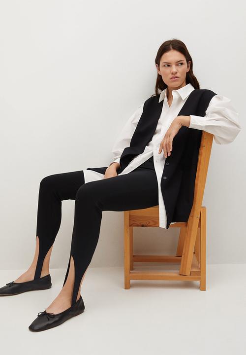 MANGO - Leggings fuseau - black